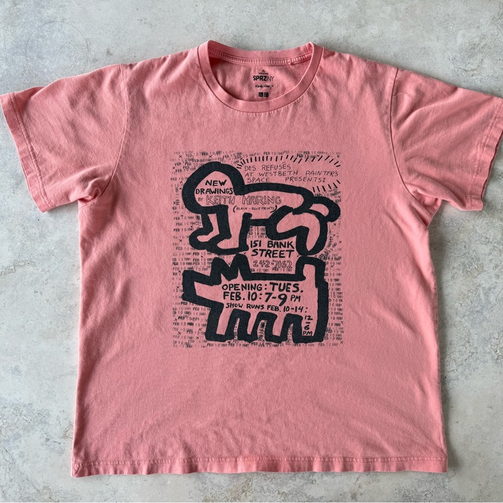 Uniqlo Pink Graphic Long Sleeve Tee